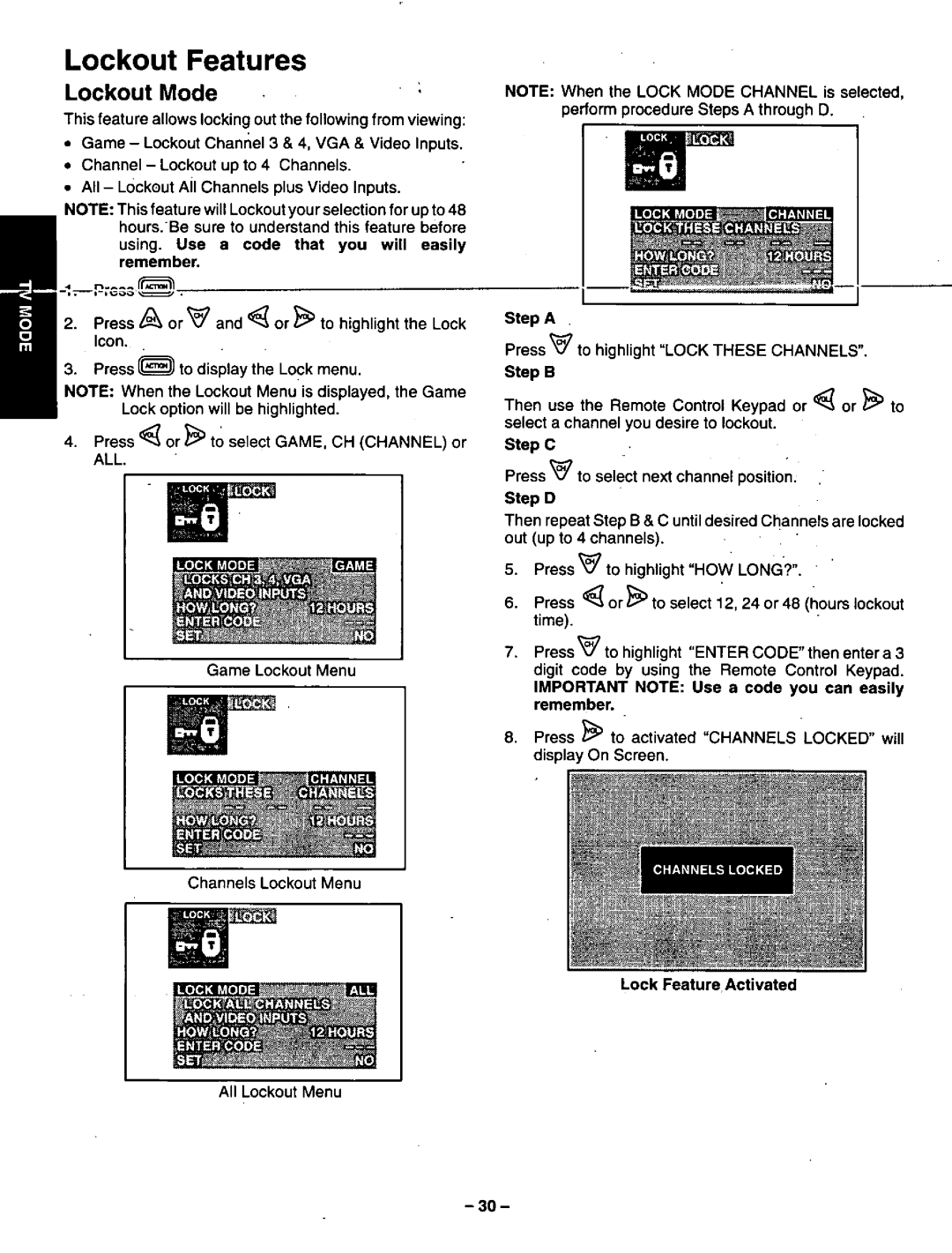 Panasonic CT-36VG50 manual 