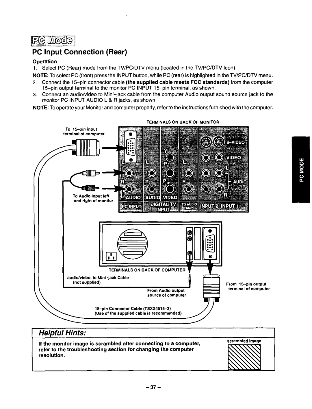 Panasonic CT-36VG50 manual 