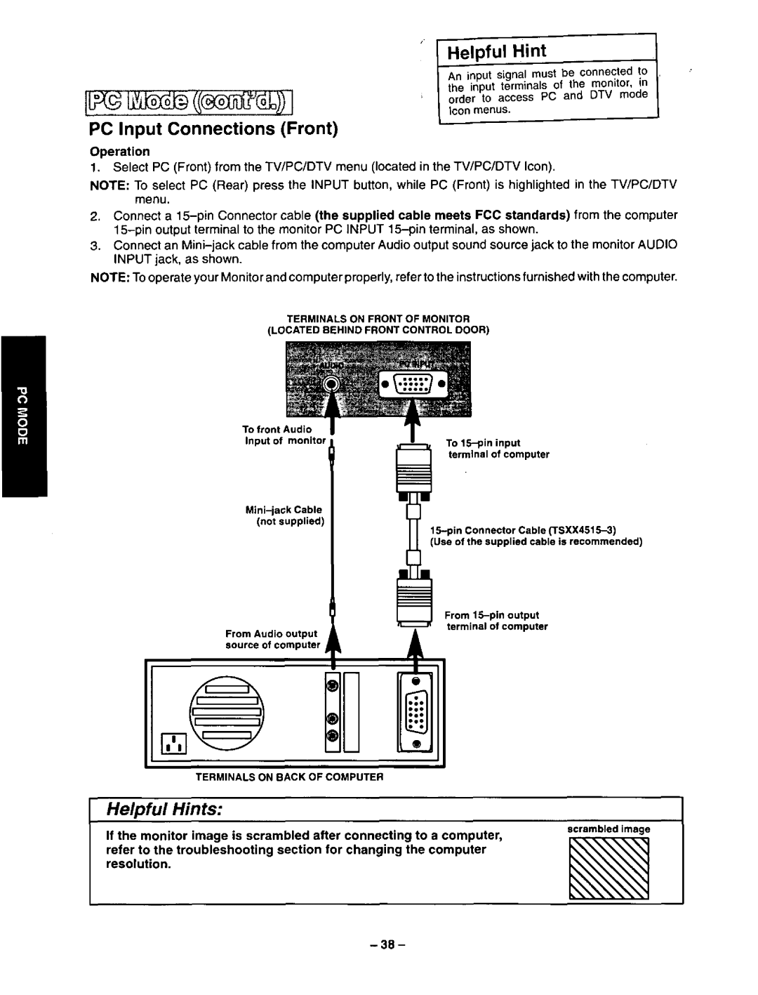 Panasonic CT-36VG50 manual 