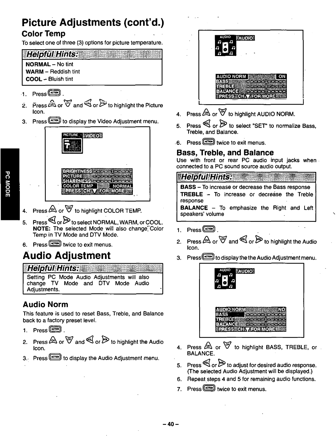 Panasonic CT-36VG50 manual 