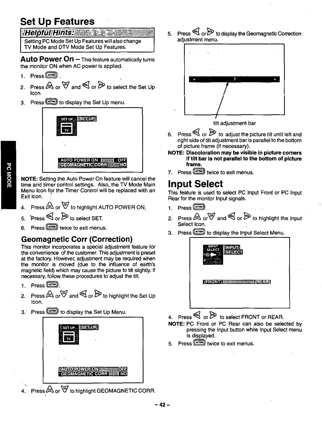 Panasonic CT-36VG50 manual 