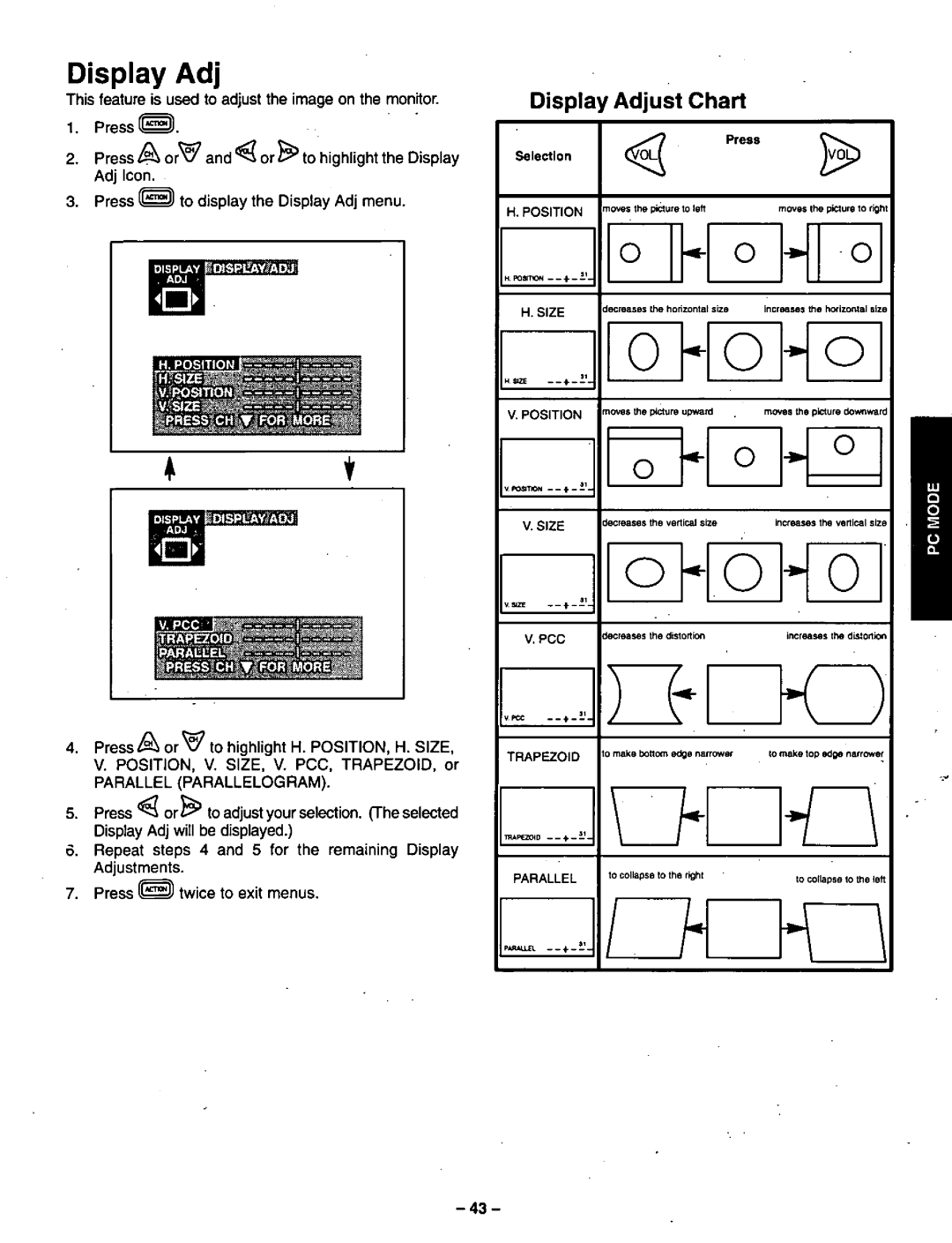 Panasonic CT-36VG50 manual 