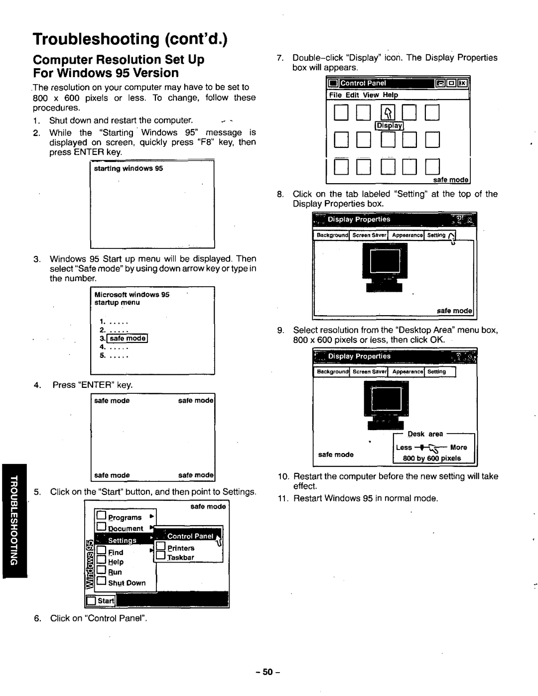 Panasonic CT-36VG50 manual 