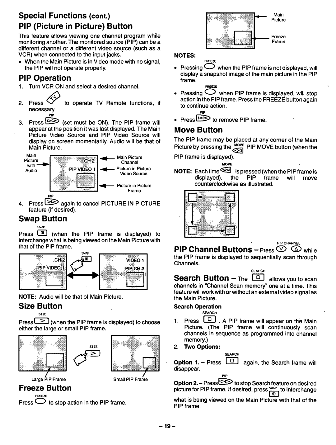 Panasonic CT-31XF44, CT-36XF54 manual 