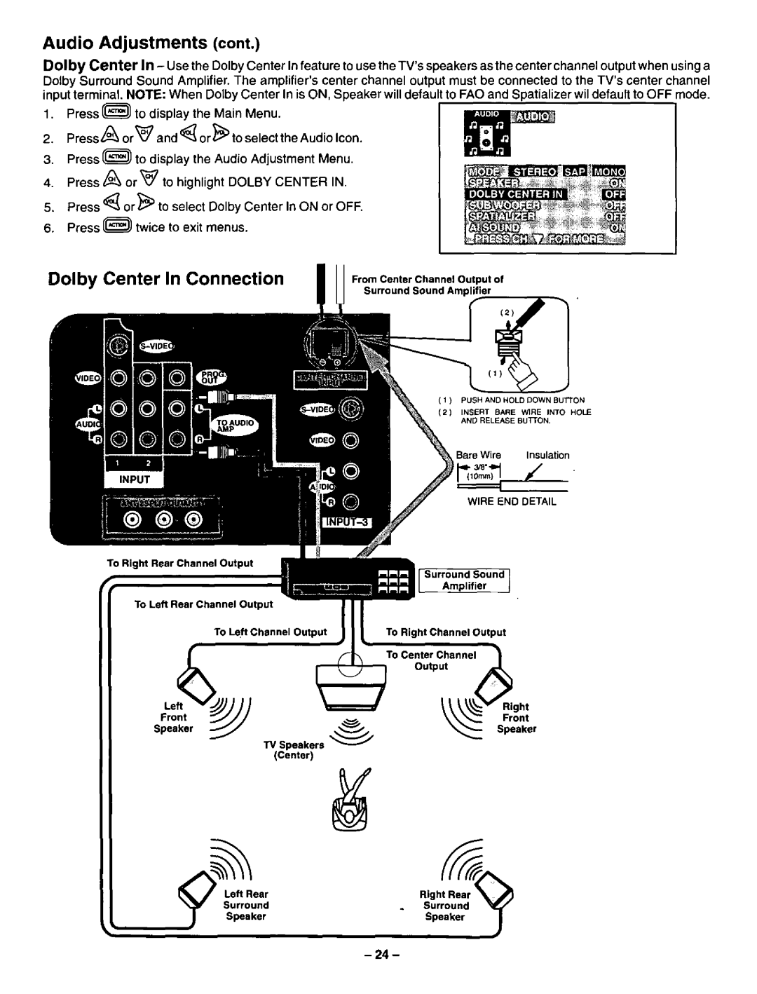 Panasonic CT-36XF54, CT-31XF44 manual 