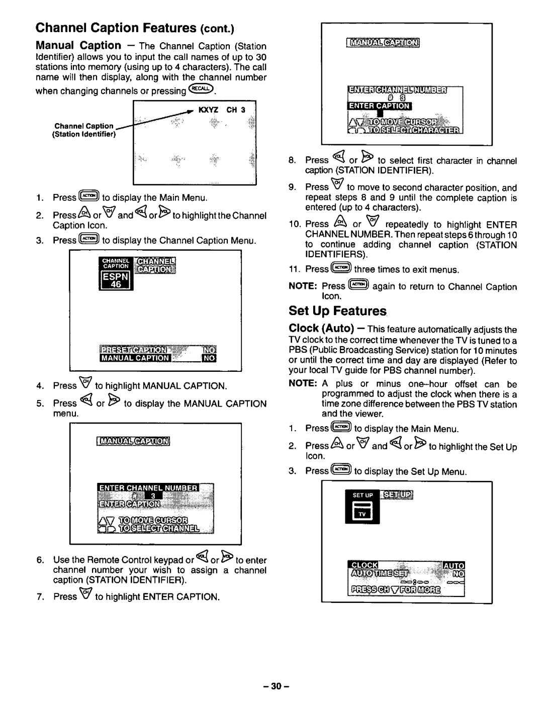 Panasonic CT-36XF54, CT-31XF44 manual 