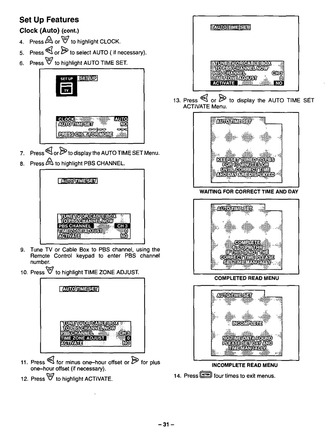 Panasonic CT-31XF44, CT-36XF54 manual 