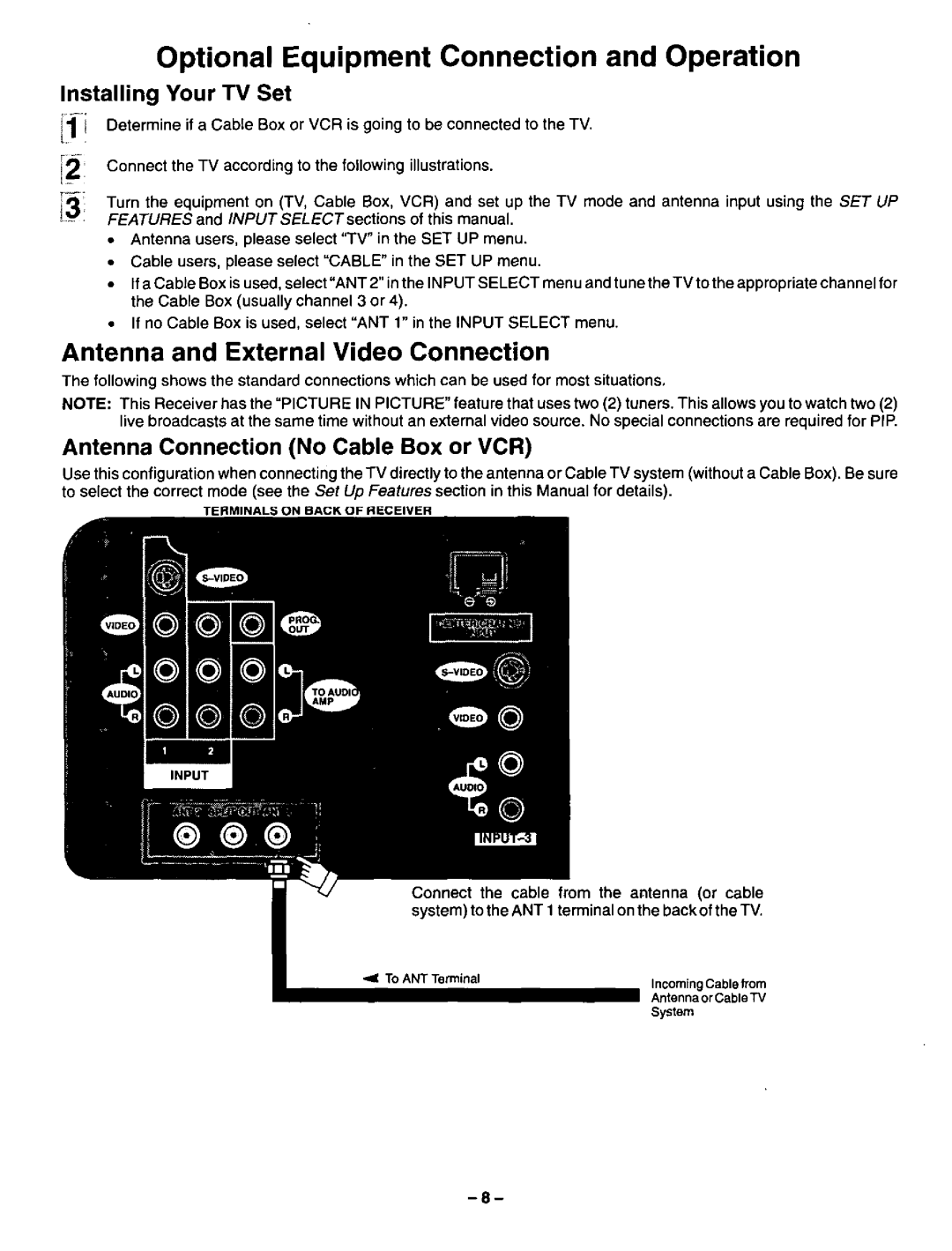 Panasonic CT-36XF54, CT-31XF44 manual 