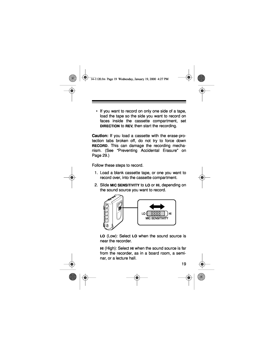 Panasonic CTR-114 owner manual Follow these steps to record 