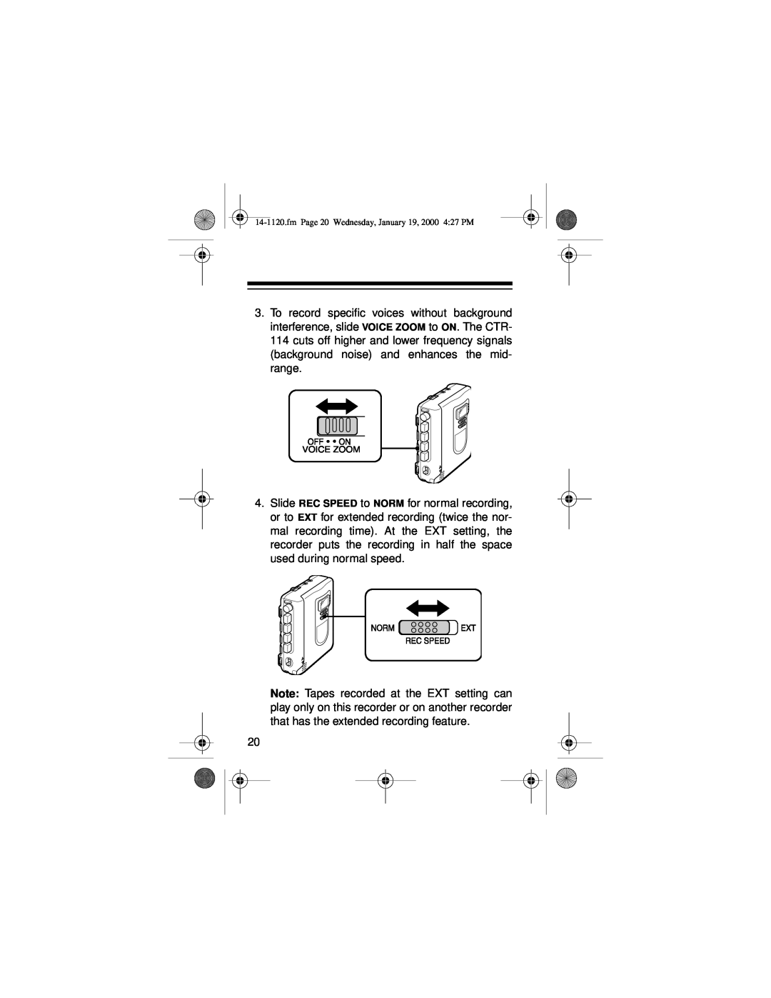 Panasonic CTR-114 owner manual 
