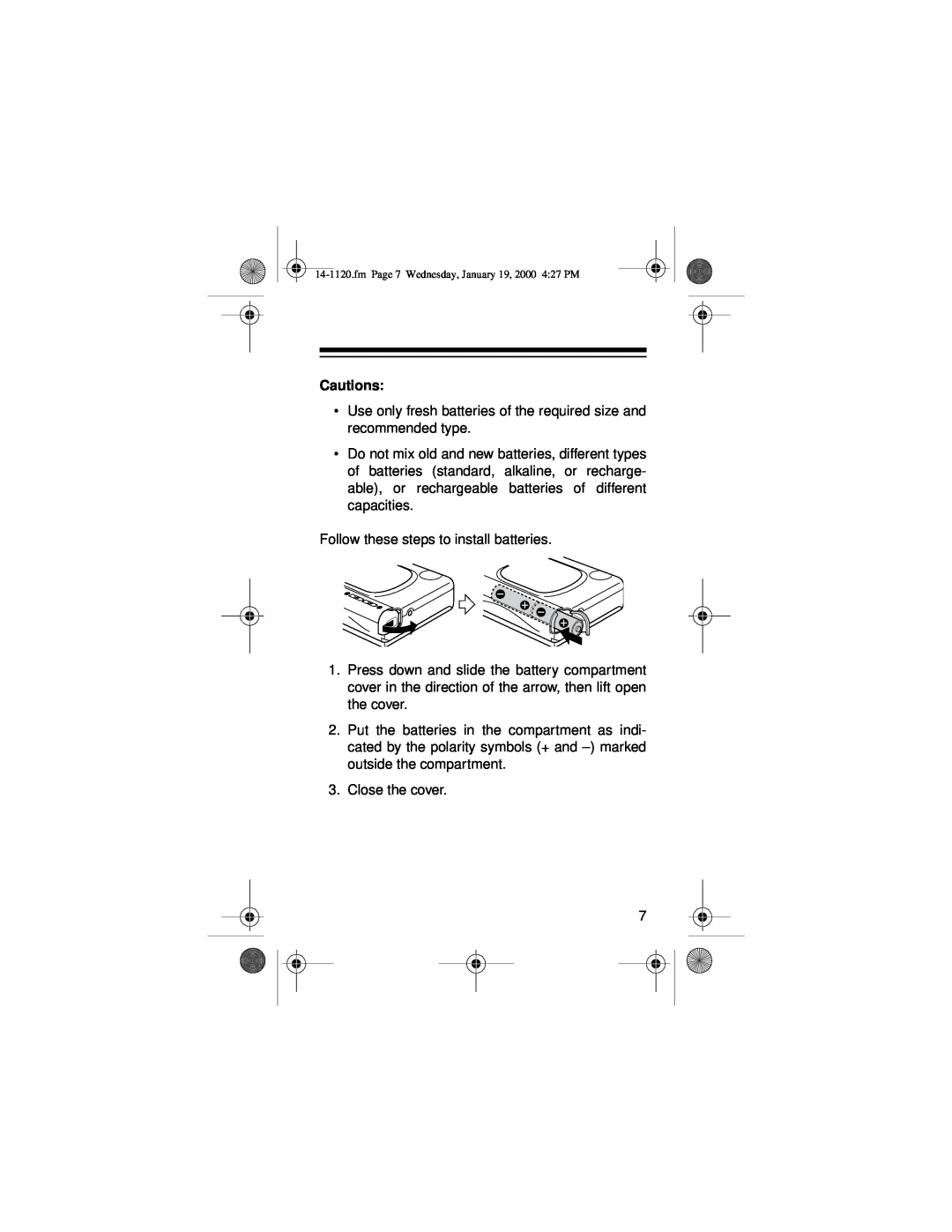 Panasonic CTR-114 owner manual Cautions 