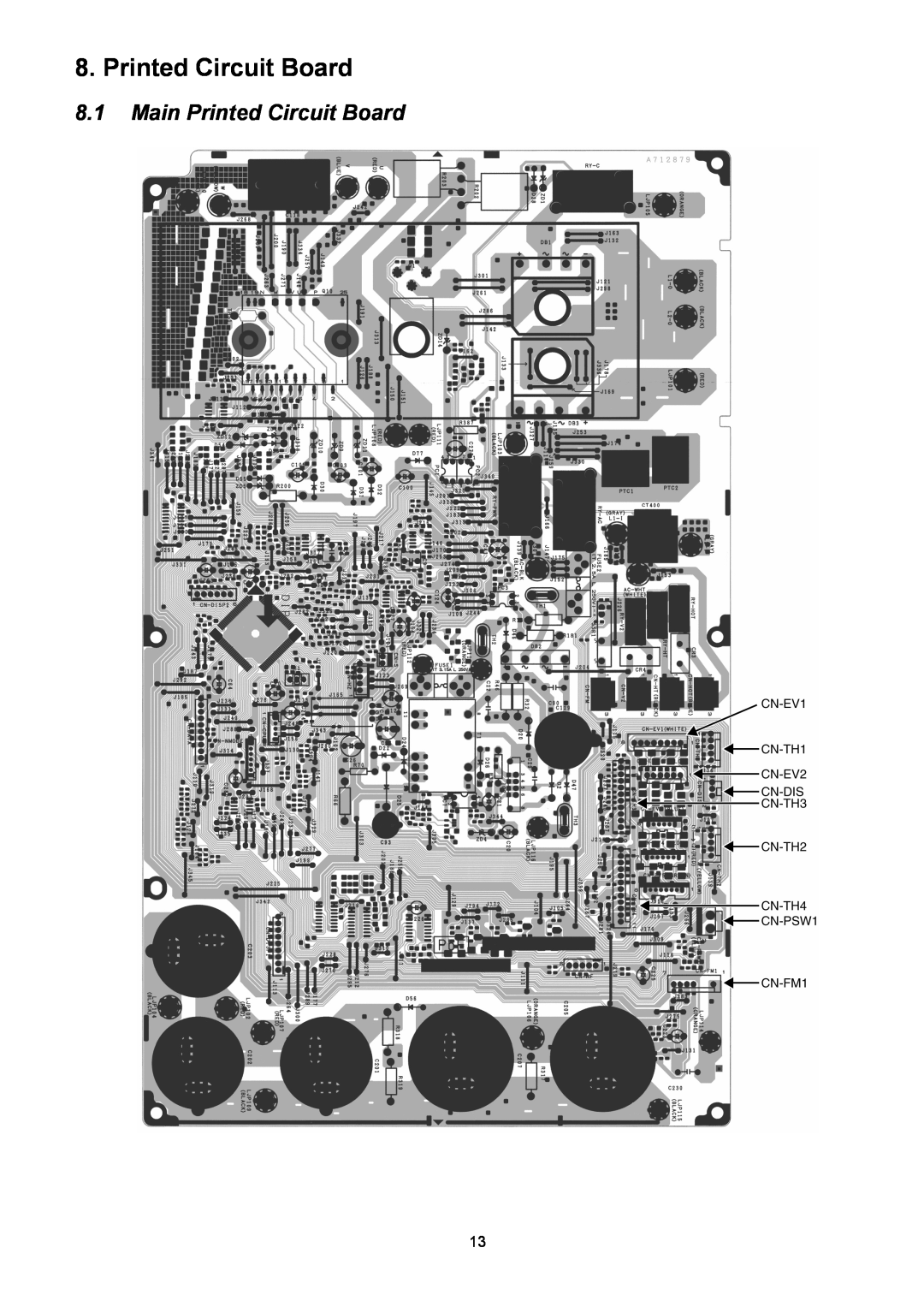 Panasonic CU-2E18NBU service manual 8.1Main Printed Circuit Board 