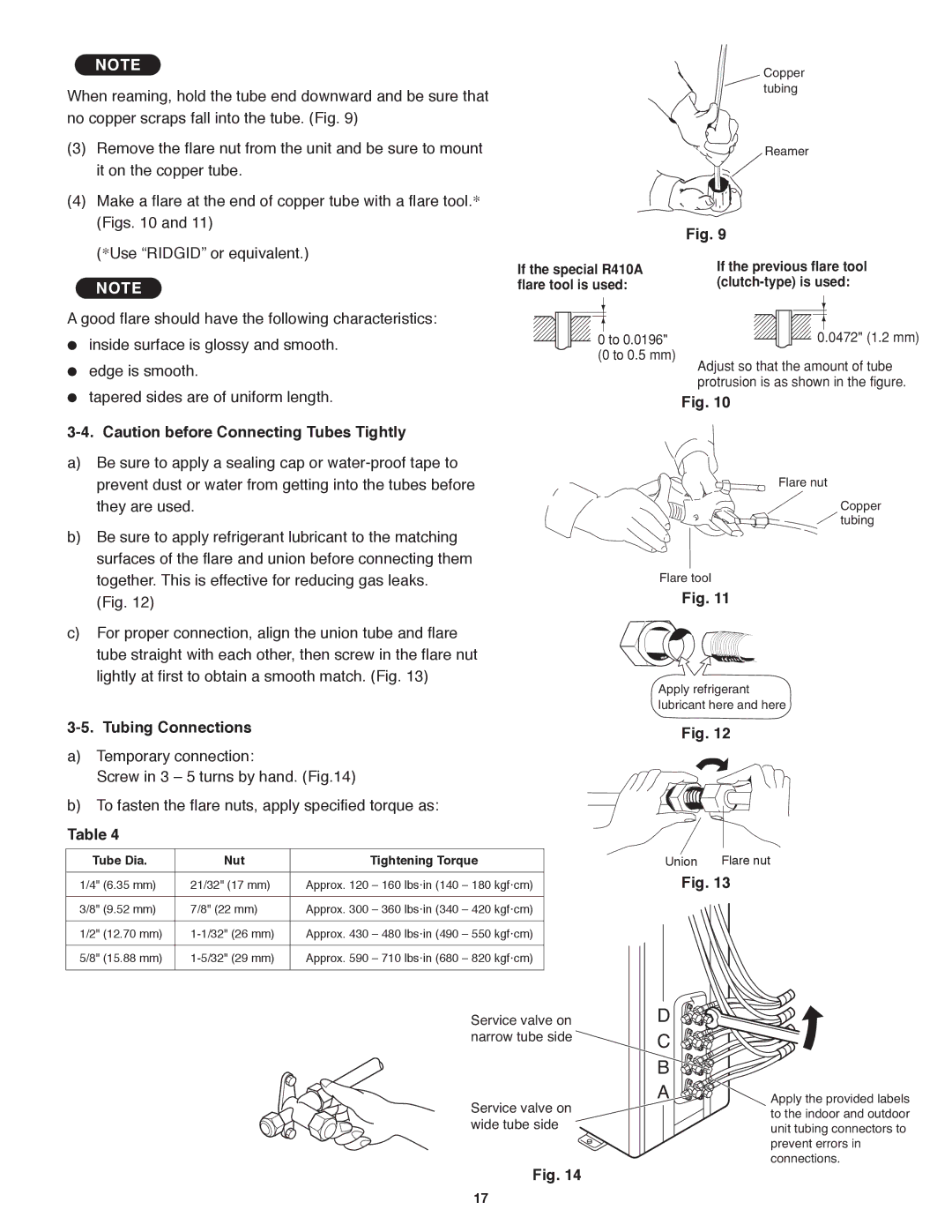 Panasonic CU-3KE19NBU, CU-4KE31NBU, CU-4KE24NBU Tubing Connections, To 0.5 mm Adjust so that the amount of tube 