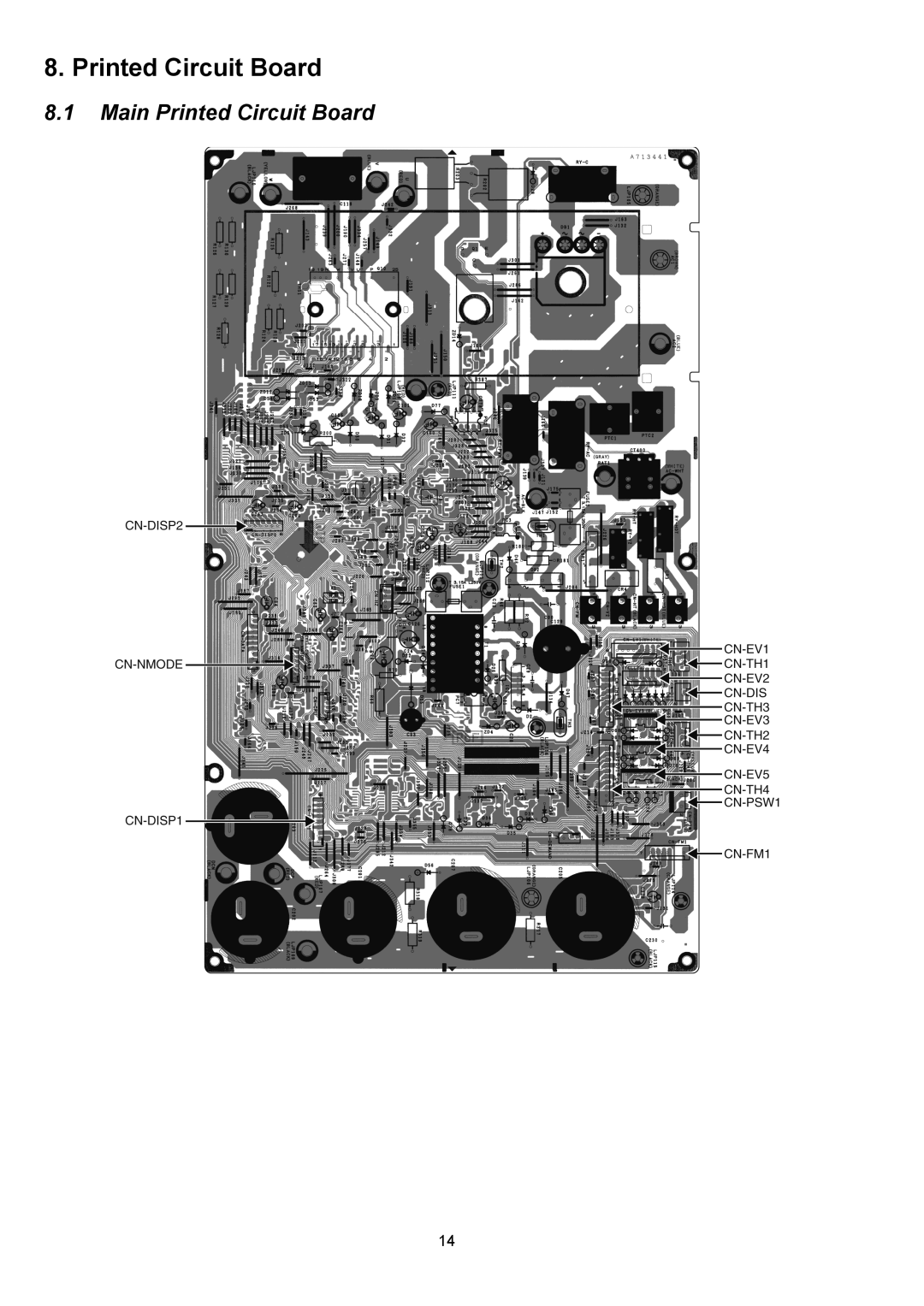 Panasonic CU-5E36QBU service manual Main Printed Circuit Board 