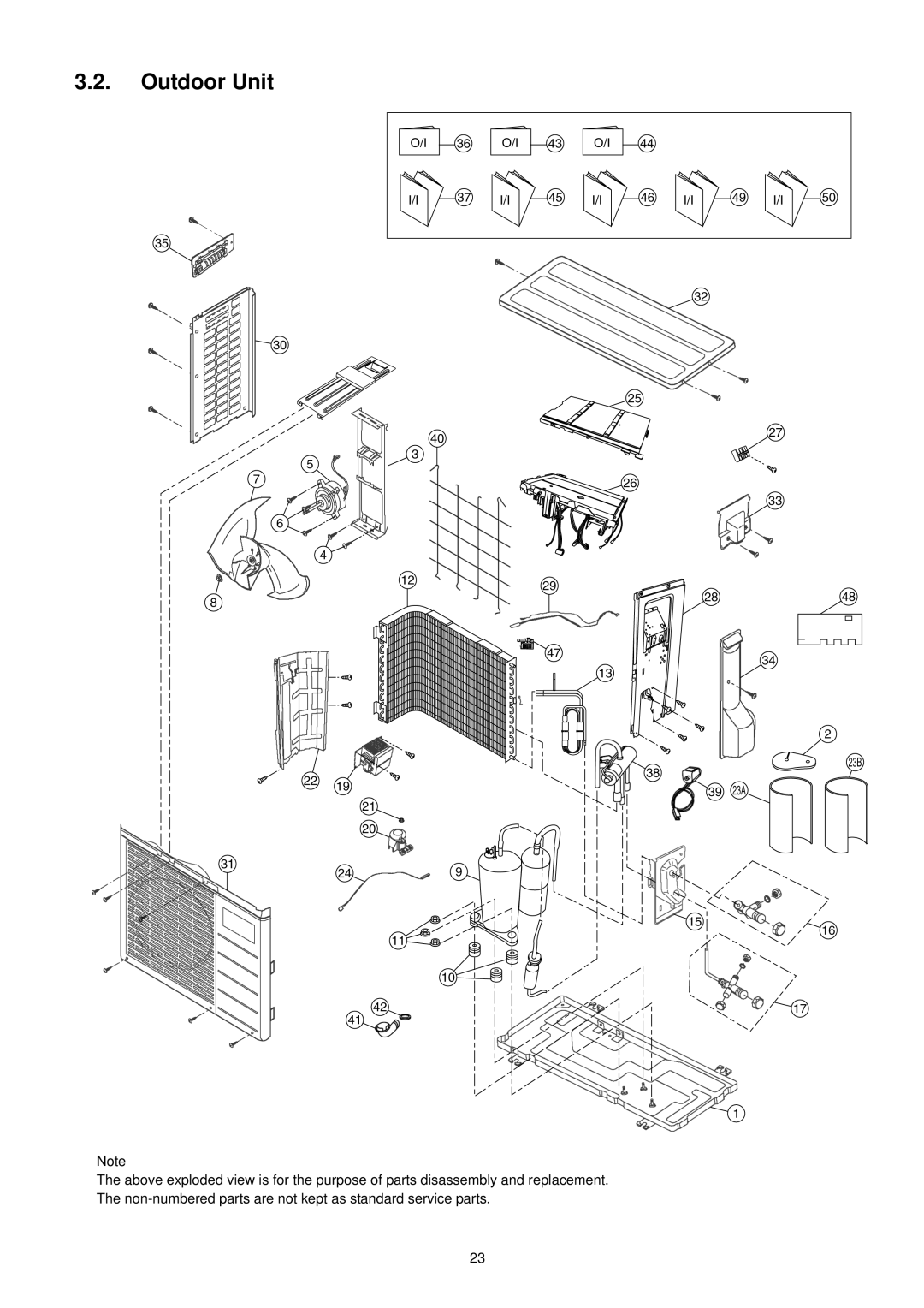 Panasonic CS-CE9GKEW, CU-CE9GKE, CU-CE12GKE, CU-CE7GKE, CS-CE7GKEW, CS-CE12GKEW specifications Outdoor Unit 