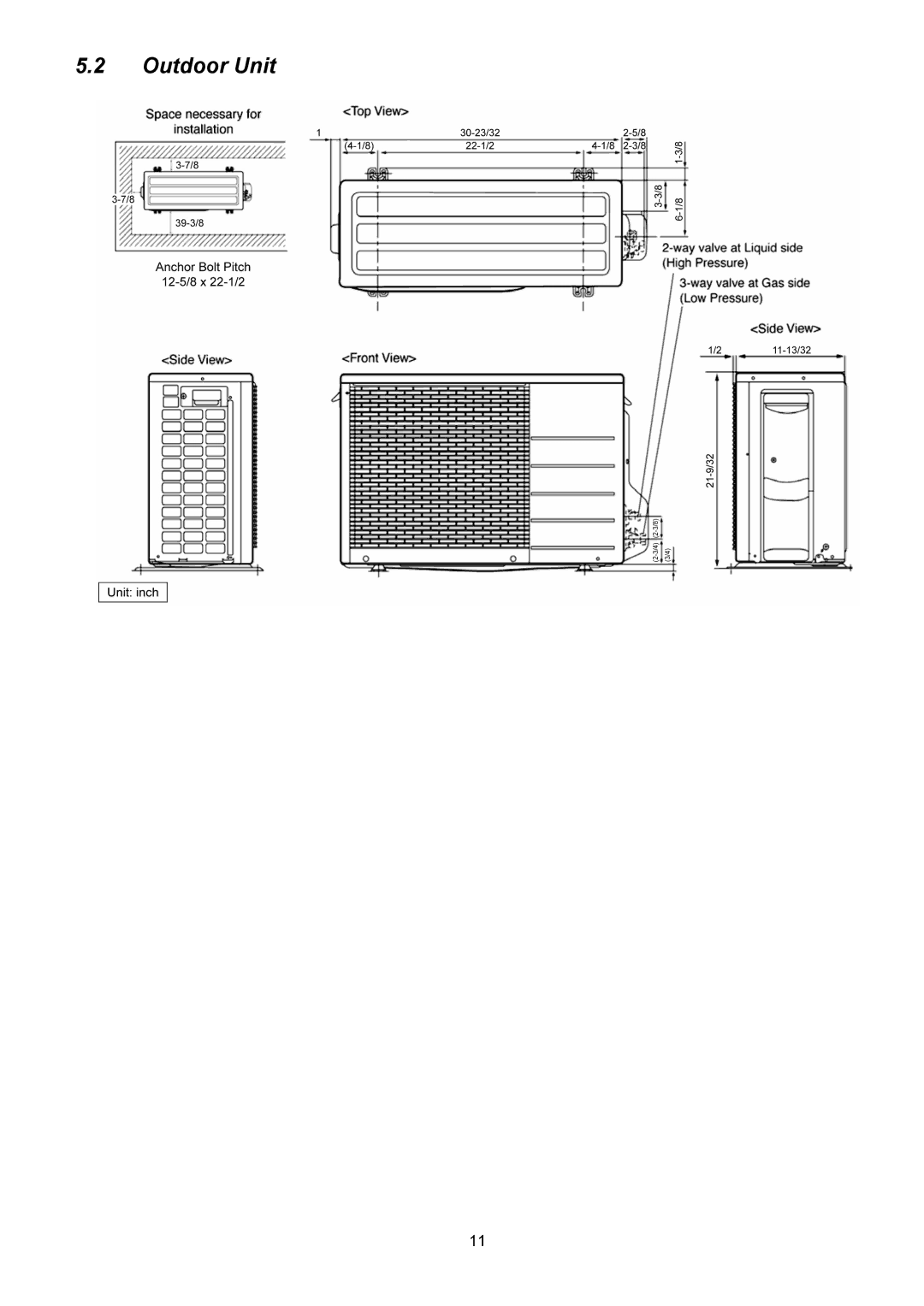 Panasonic CS-E12NKUAW, CU-E12NKUA, CU-E9NKUA, CS-E9NKUAW service manual Outdoor Unit 