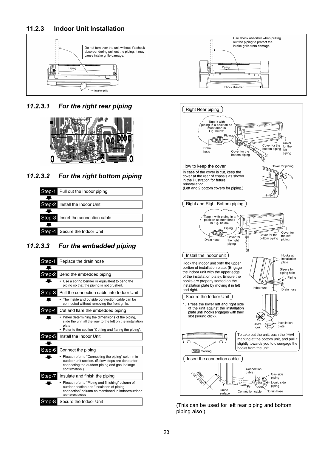 Panasonic CS-E12NKUAW, CU-E12NKUA, CU-E9NKUA, CS-E9NKUAW service manual Indoor Unit Installation 