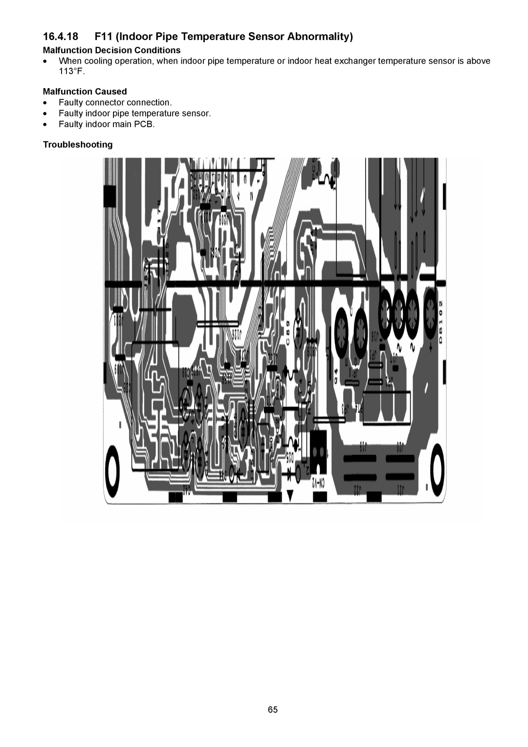 Panasonic CU-E9NKUA, CU-E12NKUA, CS-E9NKUAW, CS-E12NKUAW service manual 16.4.18 F11 Indoor Pipe Temperature Sensor Abnormality 