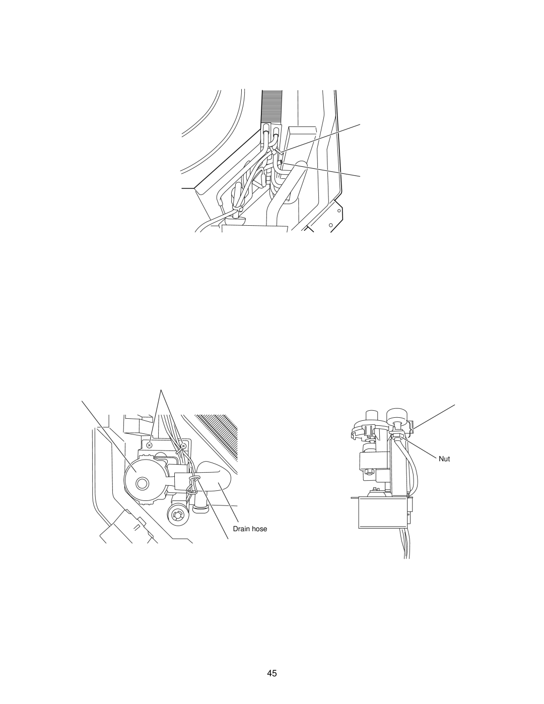 Panasonic CU-KE12NK1, CU-KE18NKU, CS-KE18NB4UW Remove the heat exchanger sensor, Remove the drain pump and float switch 