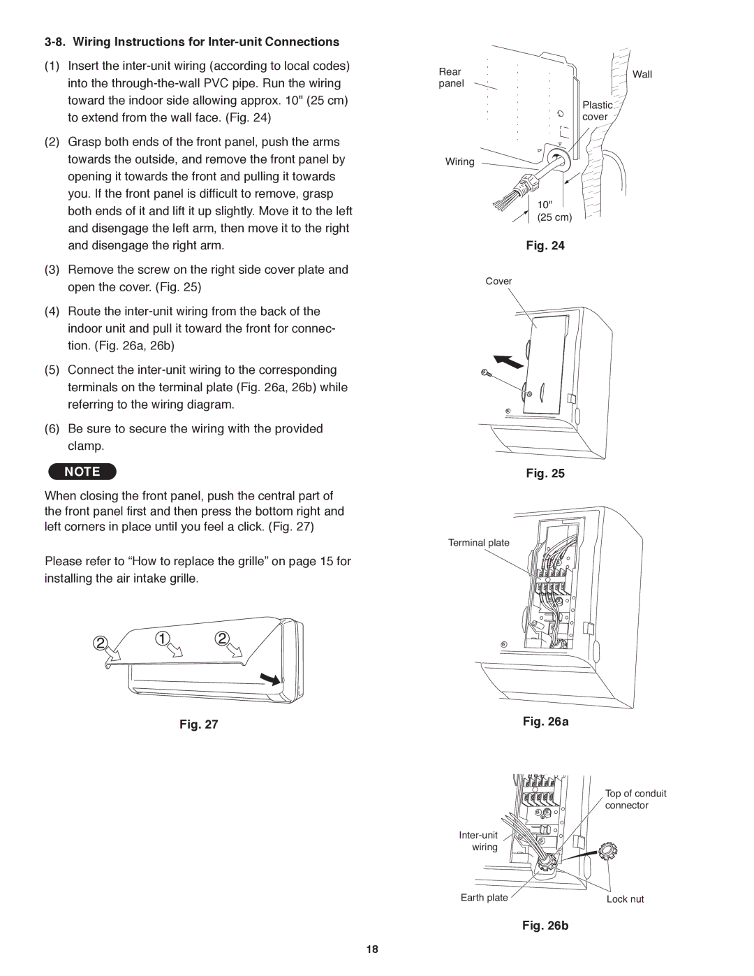 Panasonic CS-KE36NKU, CU-KE36NKU, CU-KE30NKU, CS-KE30NKU service manual Wiring Instructions for Inter-unit Connections 