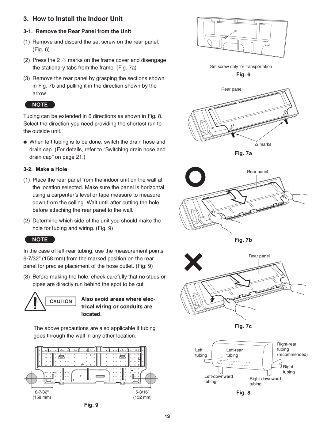 Panasonic CU-KE30NKU, CU-KE36NKU, CS-KE36NKU, CS-KE30NKU service manual How to Install the Indoor Unit 