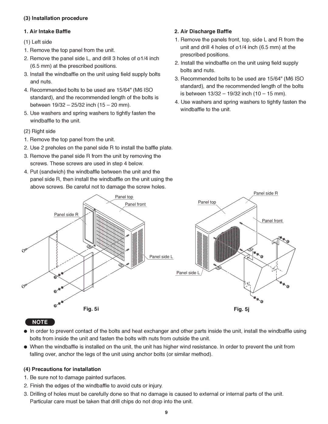 Panasonic CS-KS18NKU, CU-KS18NKU service manual Precautions for installation 