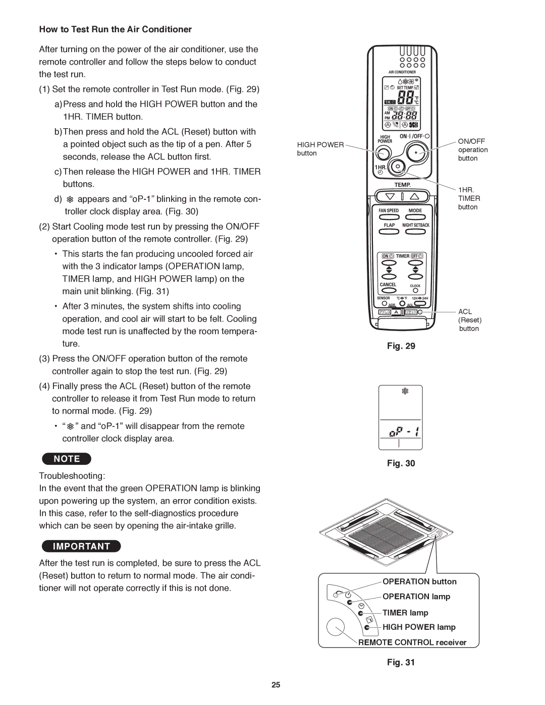 Panasonic CU-KS12NK1A, CU-KS18NKUA, CS-KS12NB41 & CZ-18BT1U, CS-KS18B4UW & CZ-18BT1U How to Test Run the Air Conditioner 