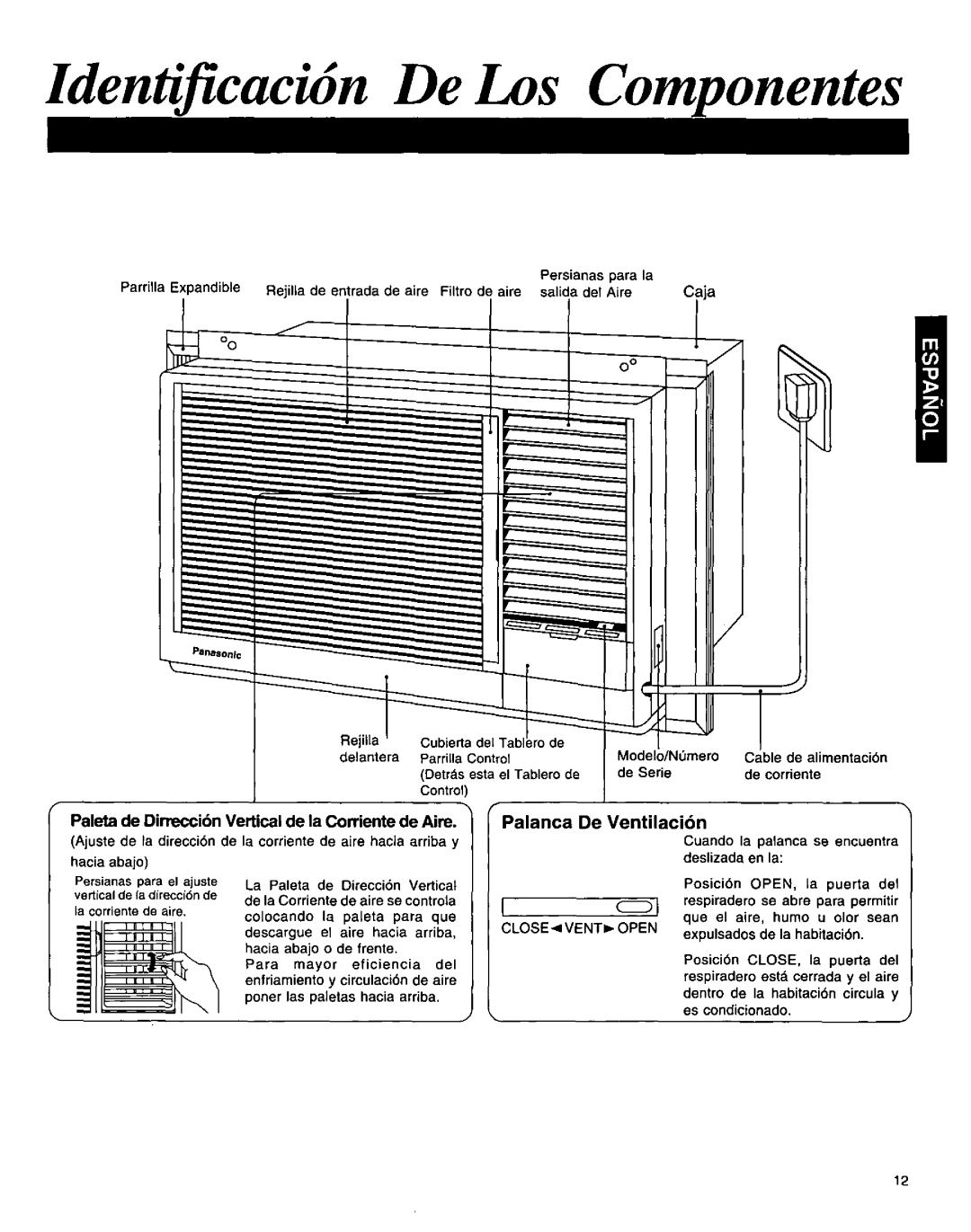 Panasonic CW-1406BU manual 