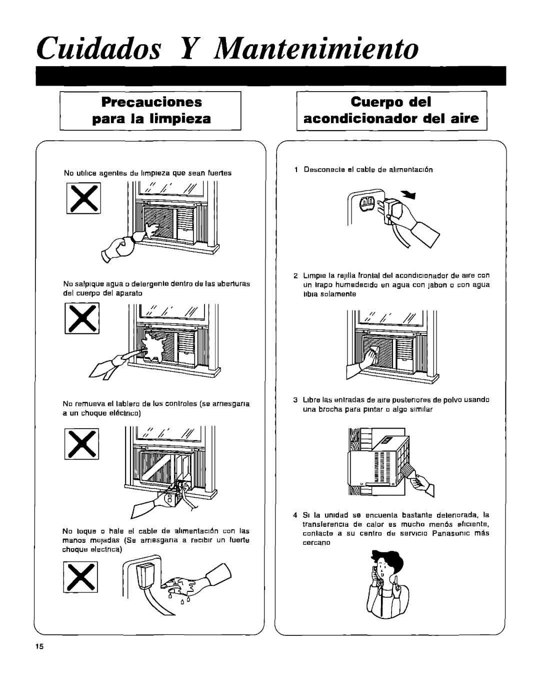 Panasonic CW-1406BU manual 