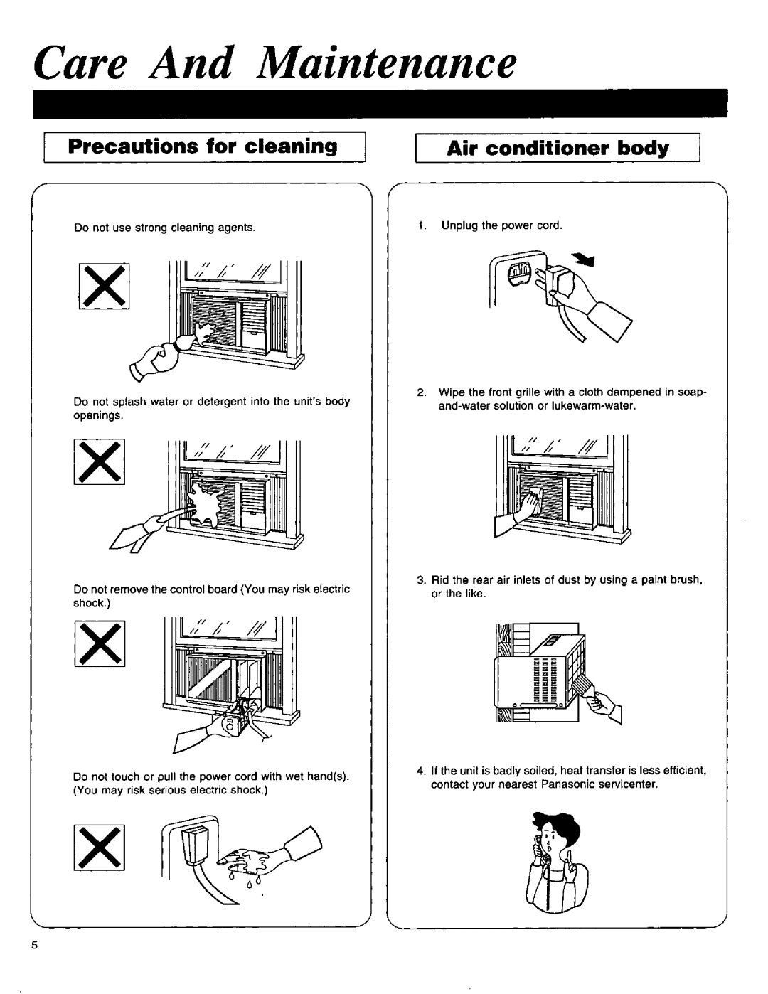 Panasonic CW-1406BU manual 