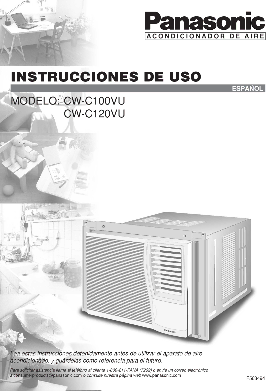 Panasonic CW-C100VU, CW-C120VU manual Instrucciones DE USO, O N D I C I O N a D O R D E a I R E 