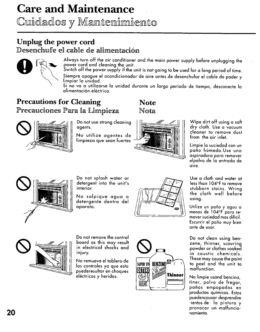 Panasonic CW-C200NU manual 