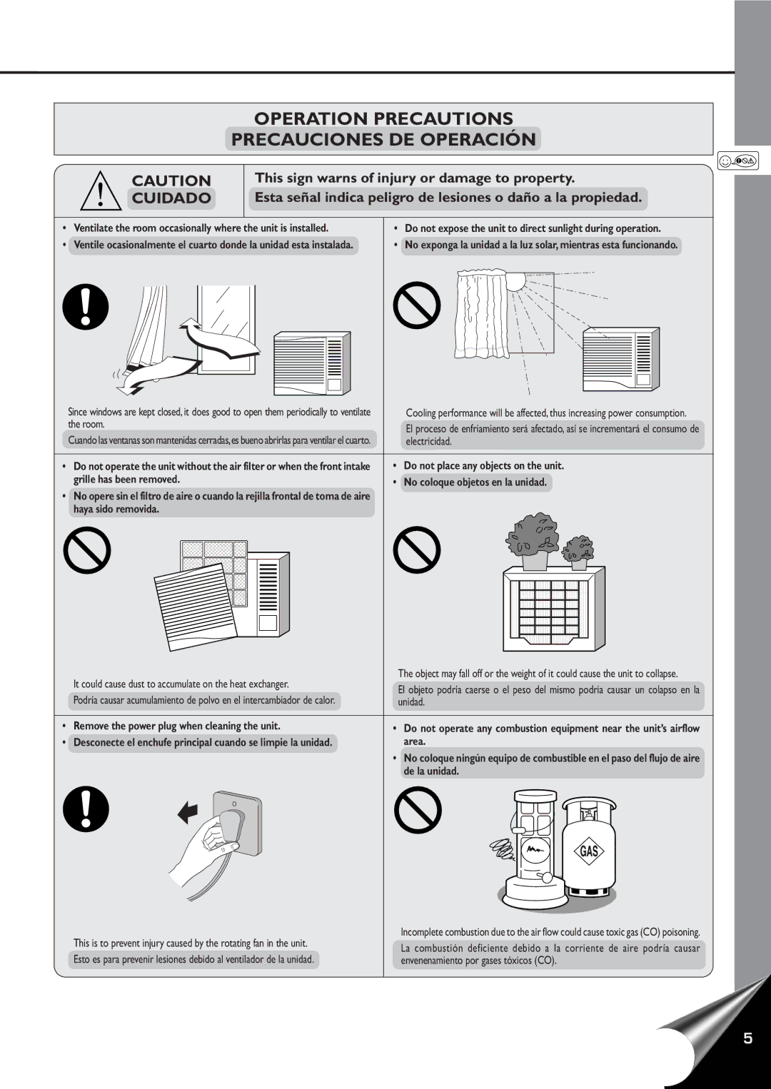 Panasonic CW-C60YU, CW-C80YU operating instructions Cuidado 