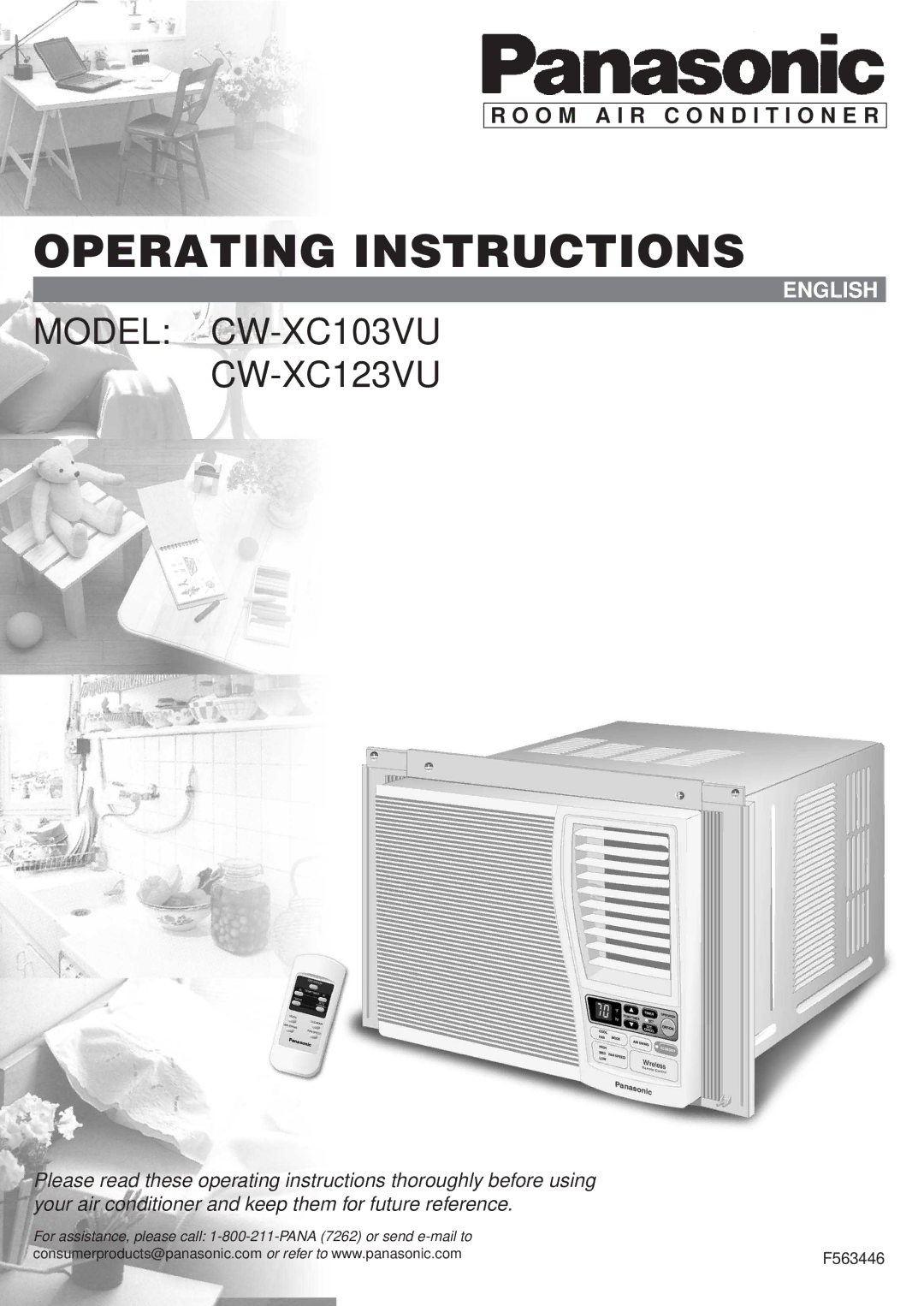 Panasonic CW-XC123VU, CW-XC103VU manual Operating Instructions, O M a I R C O N D I T I O N E R 