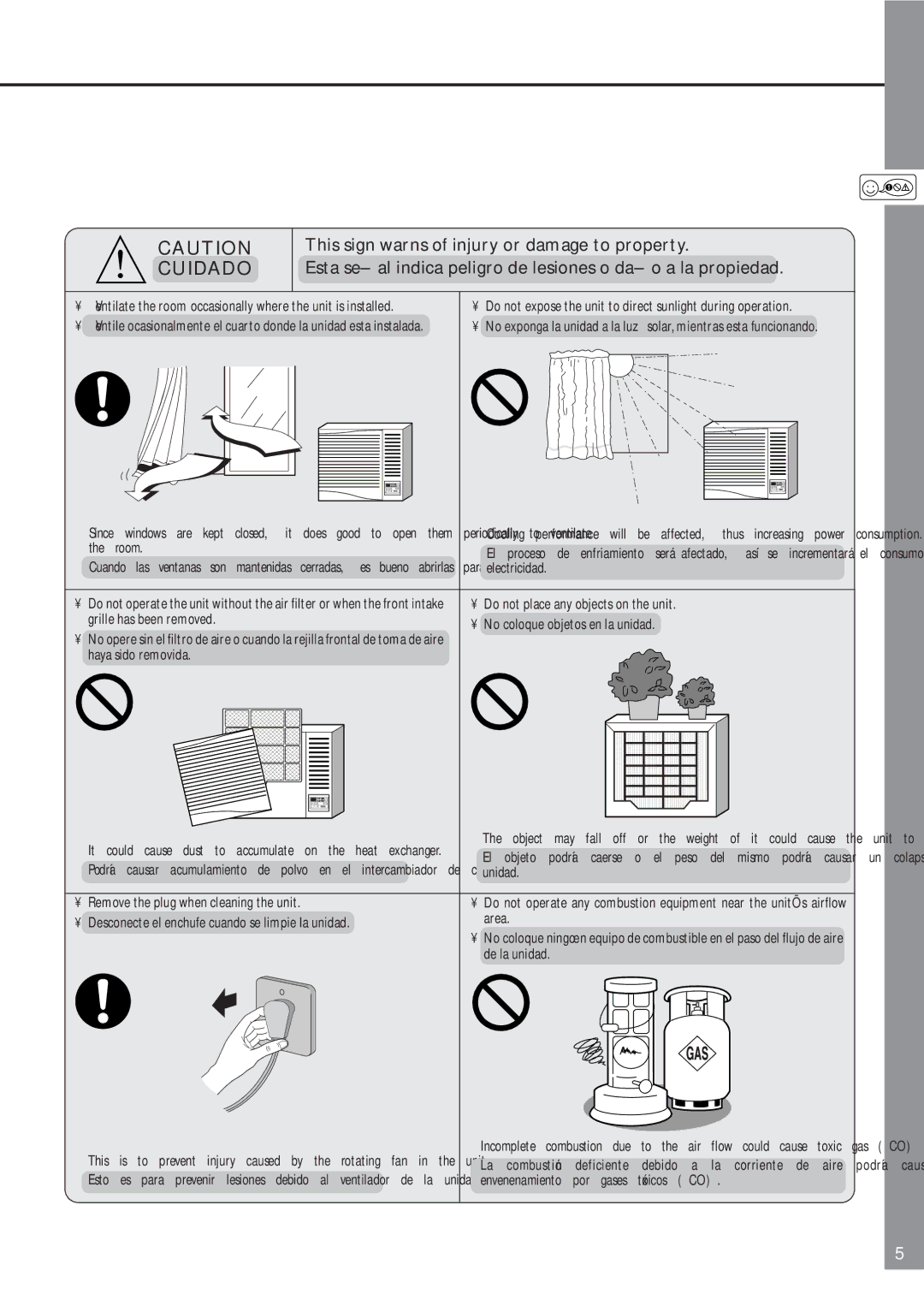 Panasonic CW-XC80YU, CW-XC60YU manual Cuidado, Room 