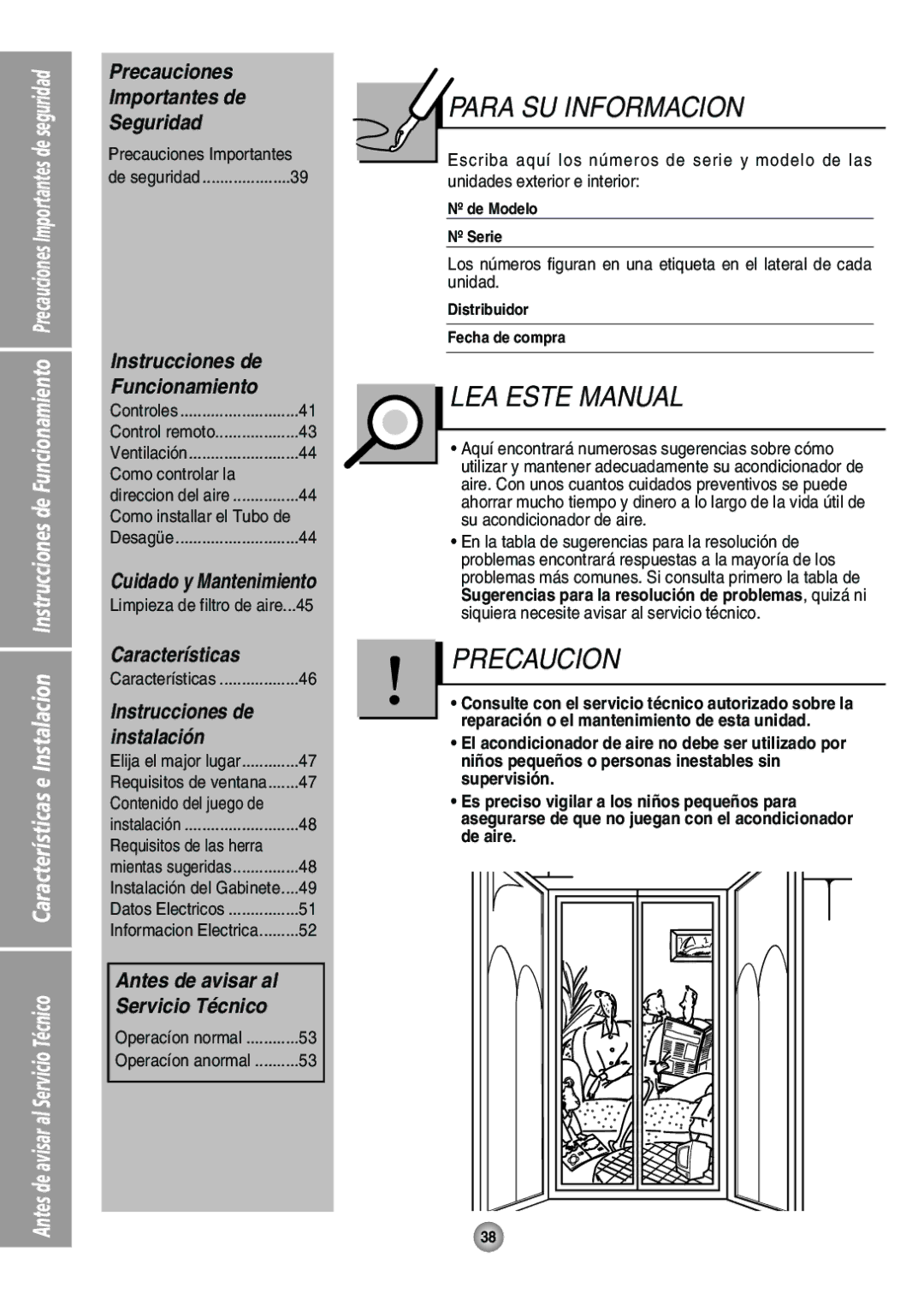 Panasonic CW-XC64HU manual Precauciones Importantes de Seguridad, Instrucciones de Funcionamiento, Características 