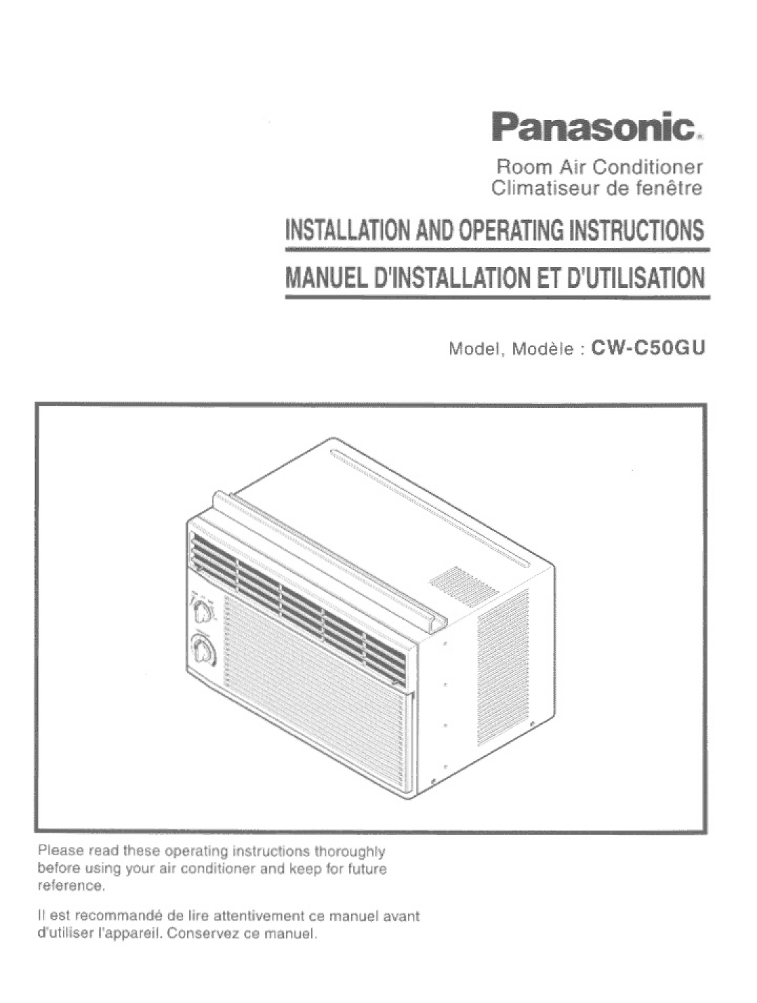 Panasonic CWC50GU manual 