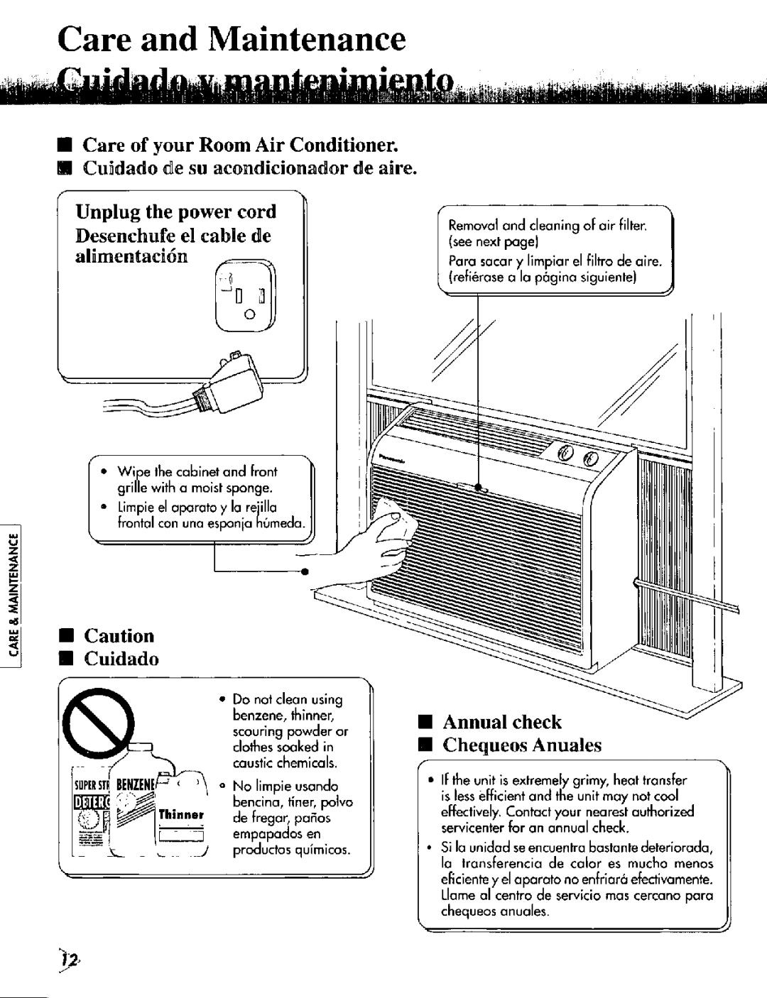 Panasonic CWC52RU manual 