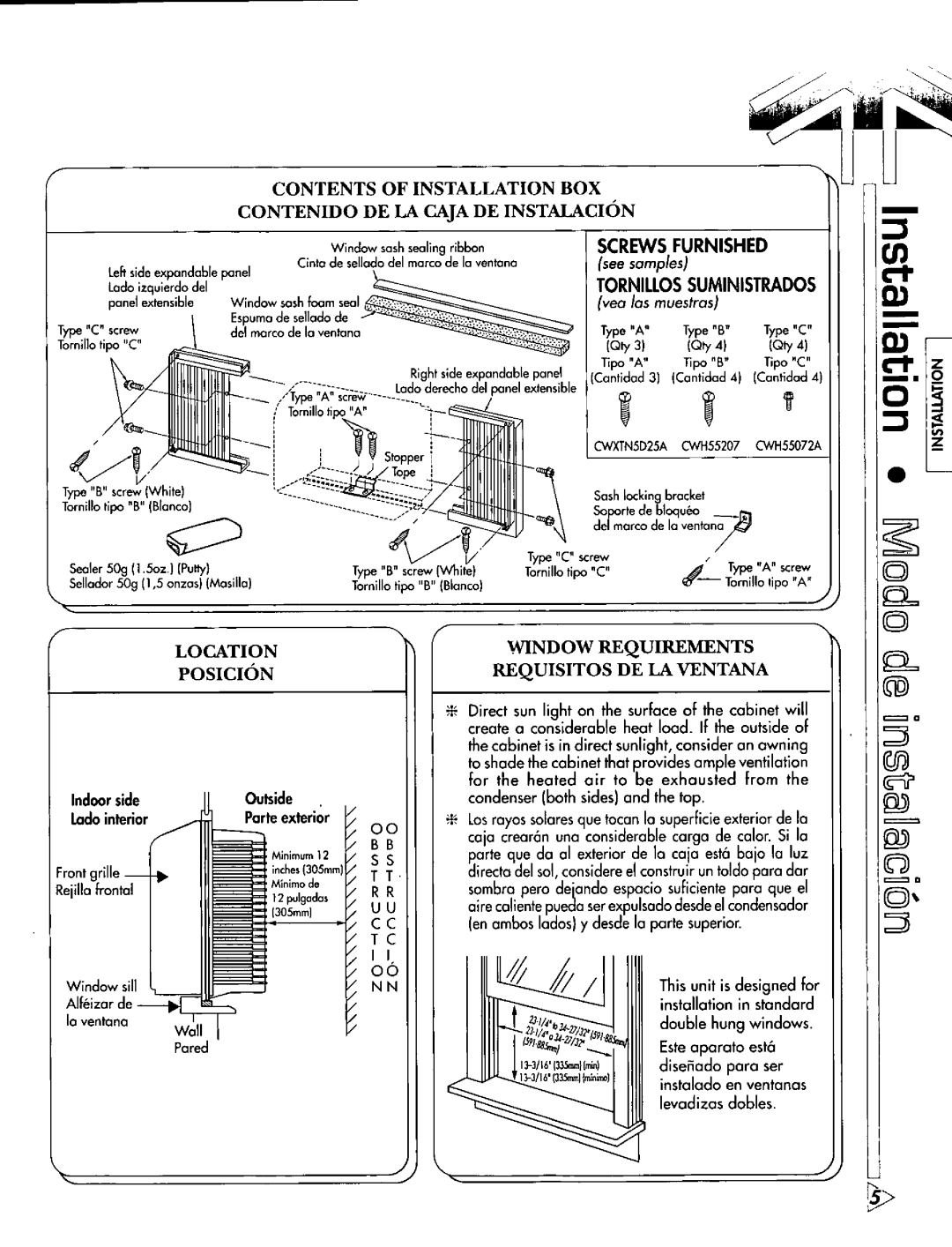 Panasonic CWC52RU manual 