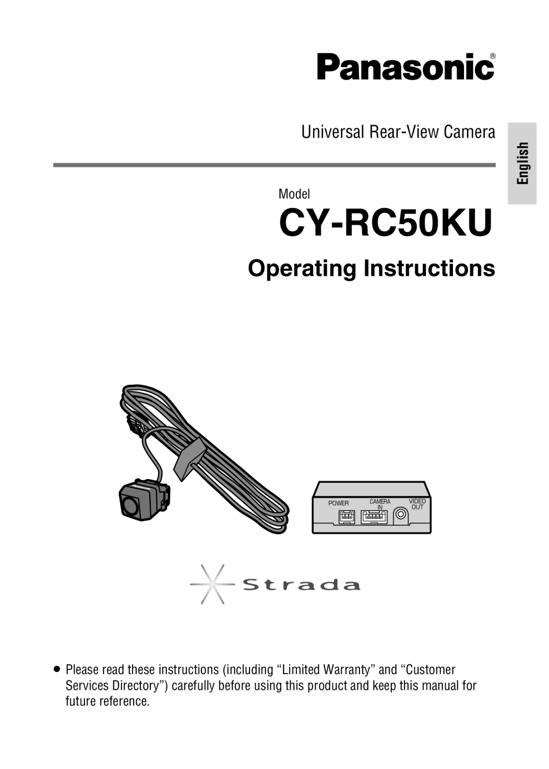 Panasonic CY-RC50KU operating instructions English 