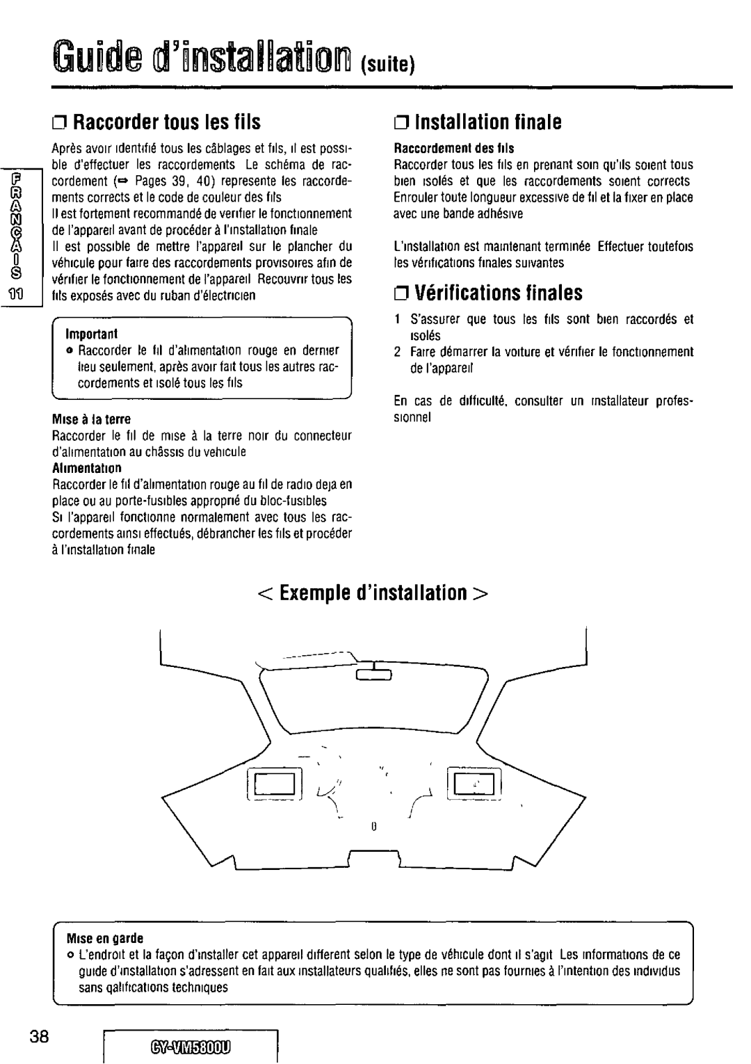 Panasonic CY-VM5800U manual 