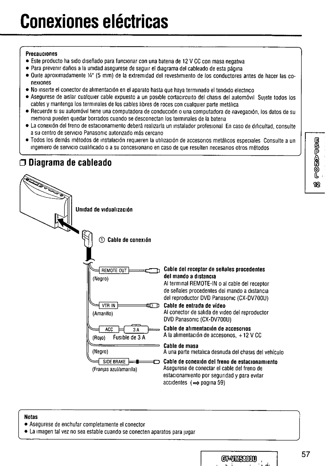 Panasonic CY-VM5800U manual 