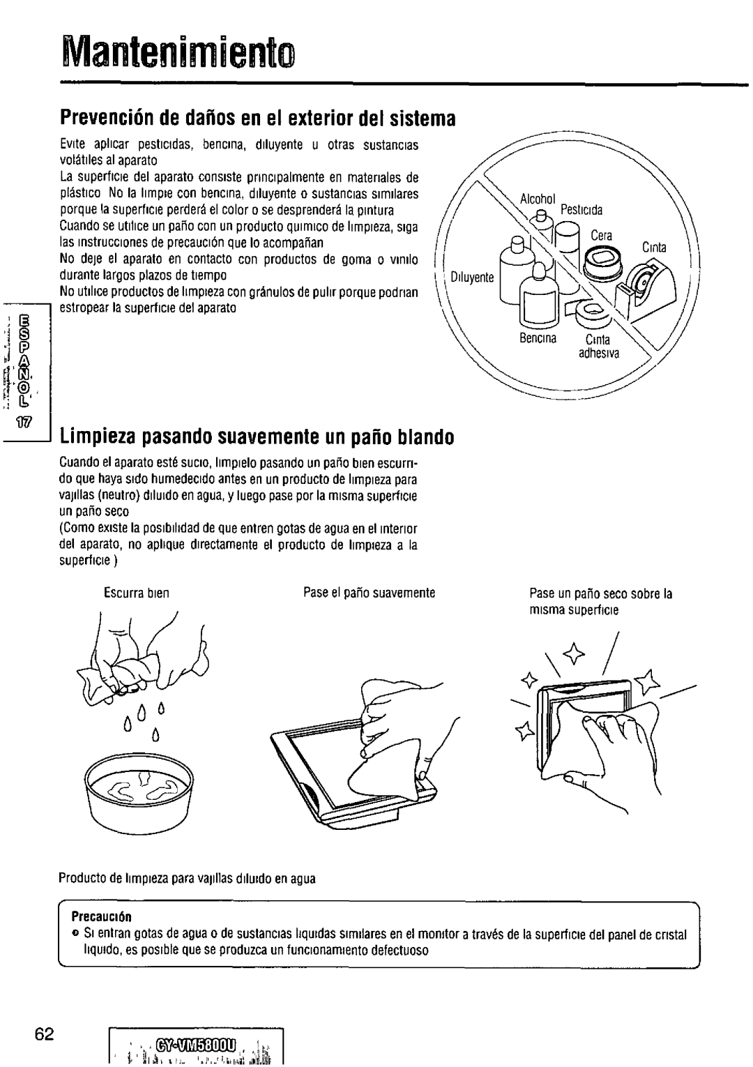 Panasonic CY-VM5800U manual 