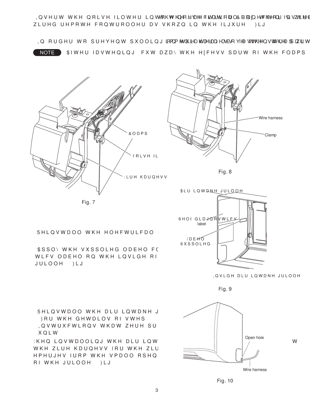 Panasonic CZ-RD515U service manual  5HLQVWDOOWKHHOHFWULFDOERFRYHU 