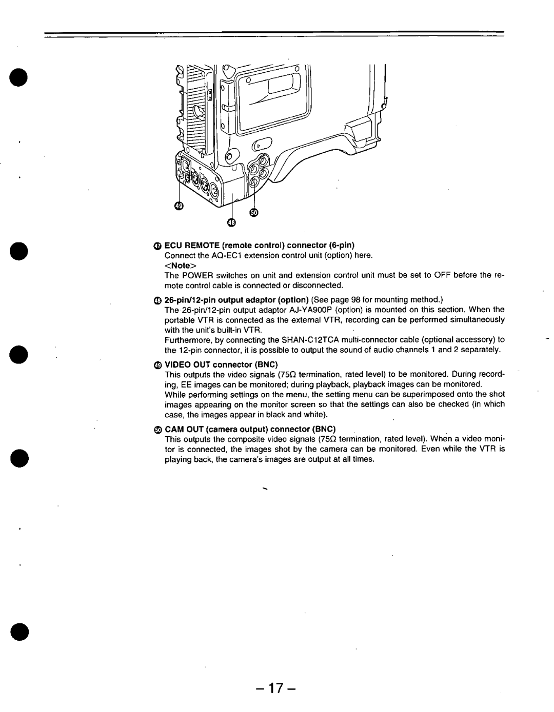 Panasonic D900W manual 