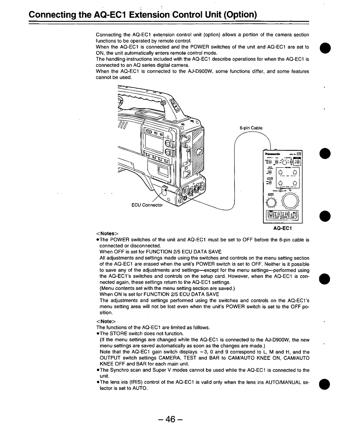 Panasonic D900W manual 