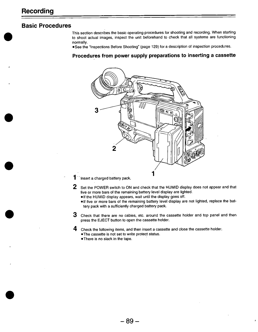 Panasonic D900W manual 