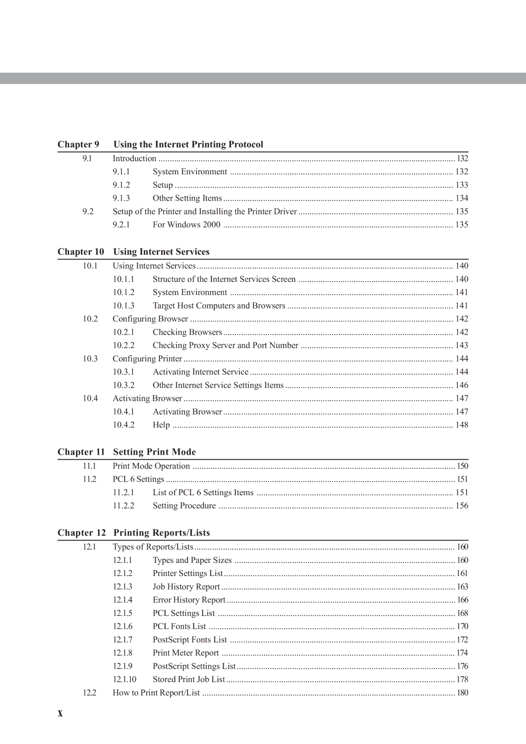 Panasonic DA-PC700 manual Chapter Using the Internet Printing Protocol, Using Internet Services, Setting Print Mode 