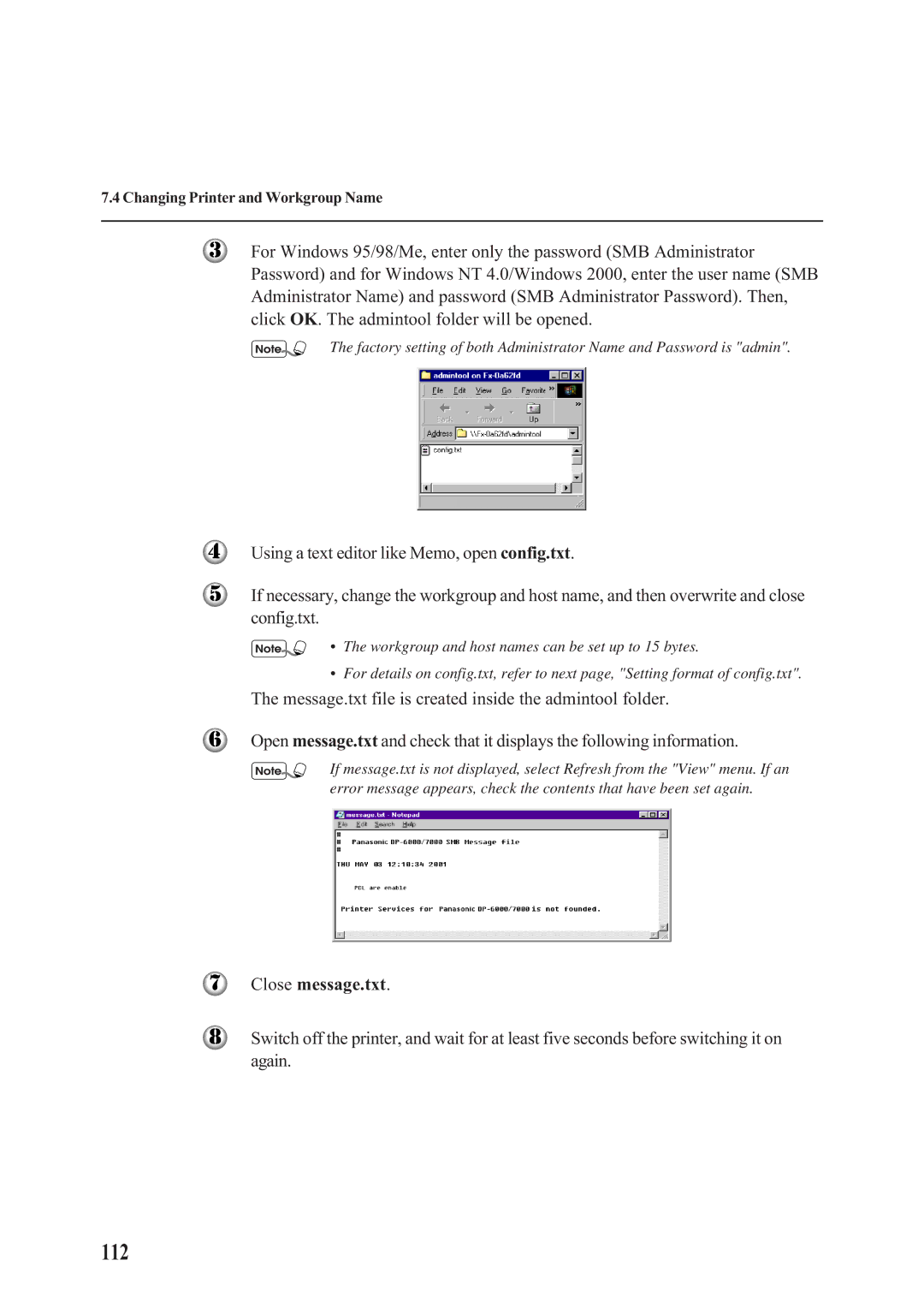 Panasonic DA-PC700 manual 112, Close message.txt 