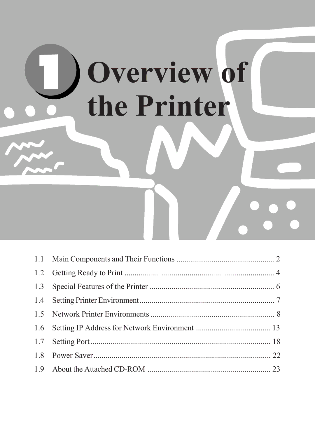 Panasonic DA-PC700 manual Overview of the Printer 